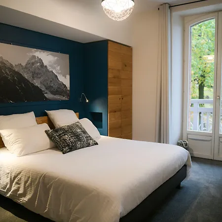Aiguille Verte & Hotel Chamonix Mont Blanc
